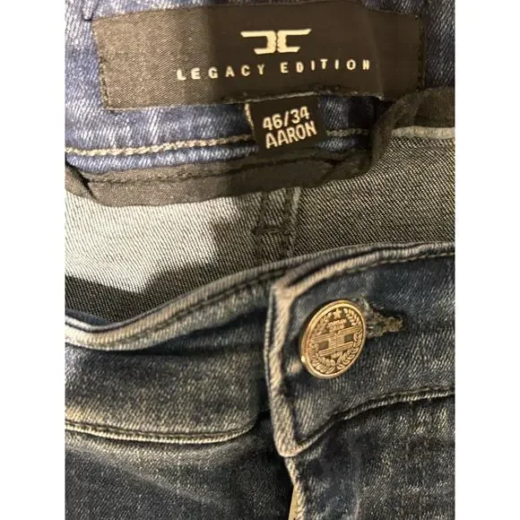 Jordan Craig Jeans Mens Legacy Edition AARON Distressed Paint Splatter sz 46/34 - Picture 3 of 9